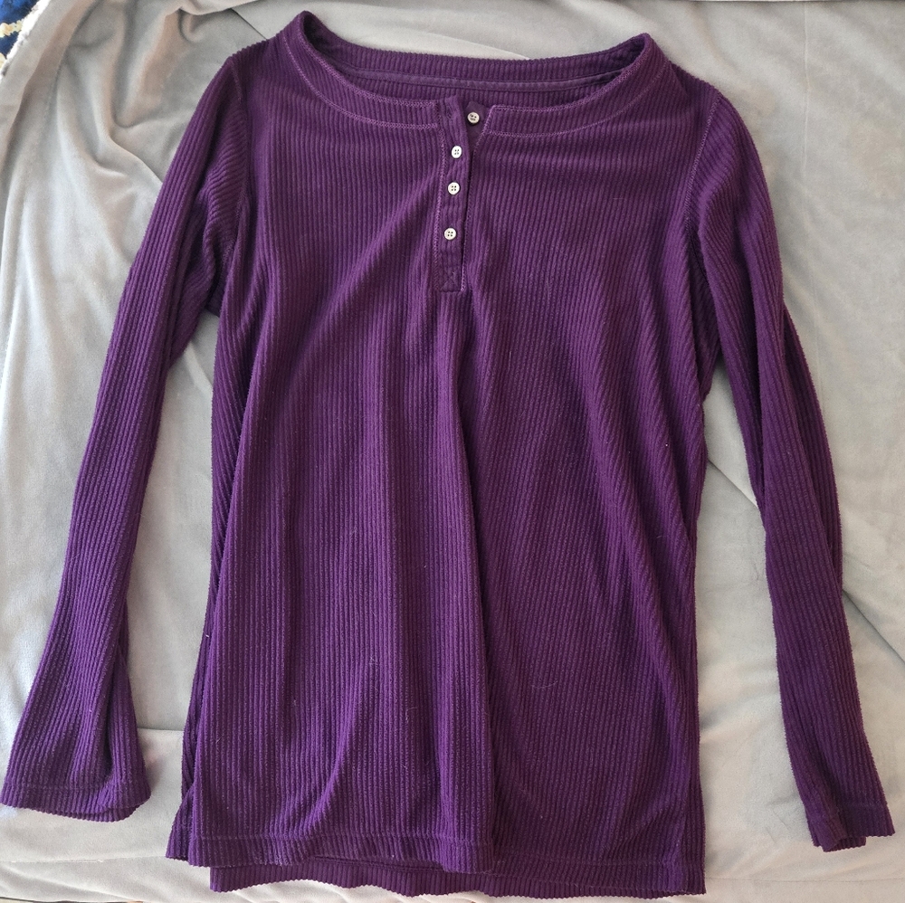 Purple Long Sleeve Women's Top